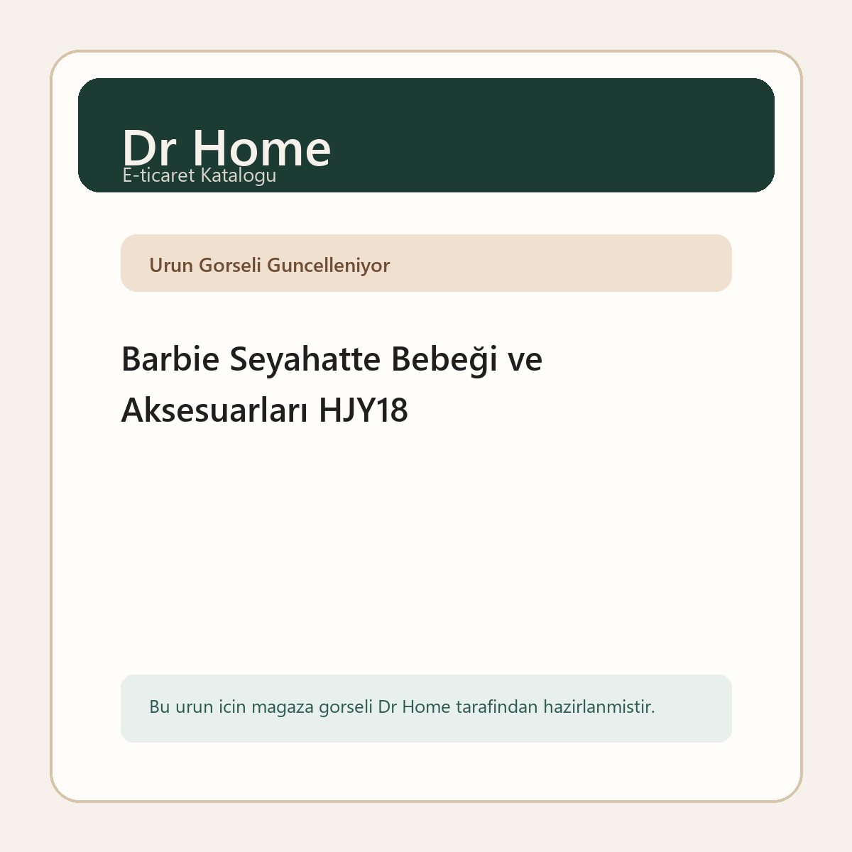 Barbie Seyahatte Bebeği ve Aksesuarları HJY18