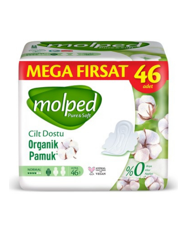 Molped Pure Soft Mega Hijyenik Ped Normal Ultra 46 lı Fiyatı