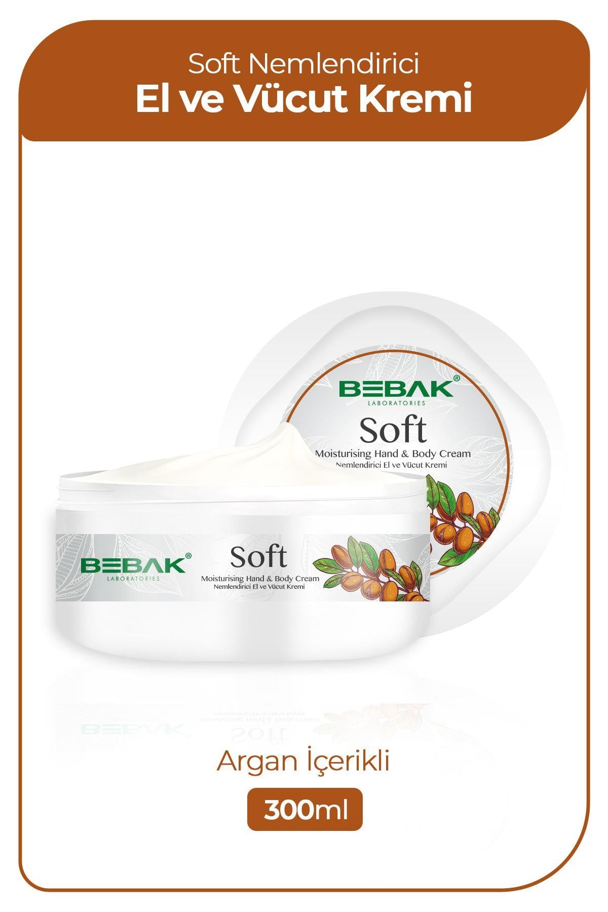 Bebak Nemlendirici El & Vücut Kremi - Soft Argan Oil Moisturising Hand & Body Cream 300 ml 8690841013417