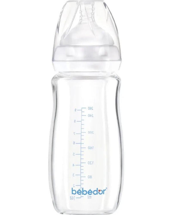 Bebedor Geniş Ağızlı Isıya Dayanıklı Cam Biberon 260ml 51301