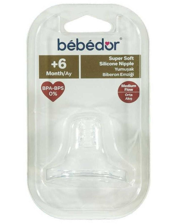 Bebedor Yumuşak Biberon Emziği Orta Akış kod 332 6 Ay