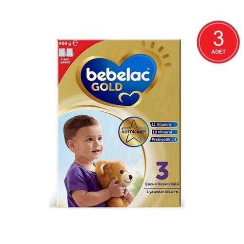Bebelac Gold 3 Çocuk Devam Sütü 900 gr x 3 Adet Fiyatı