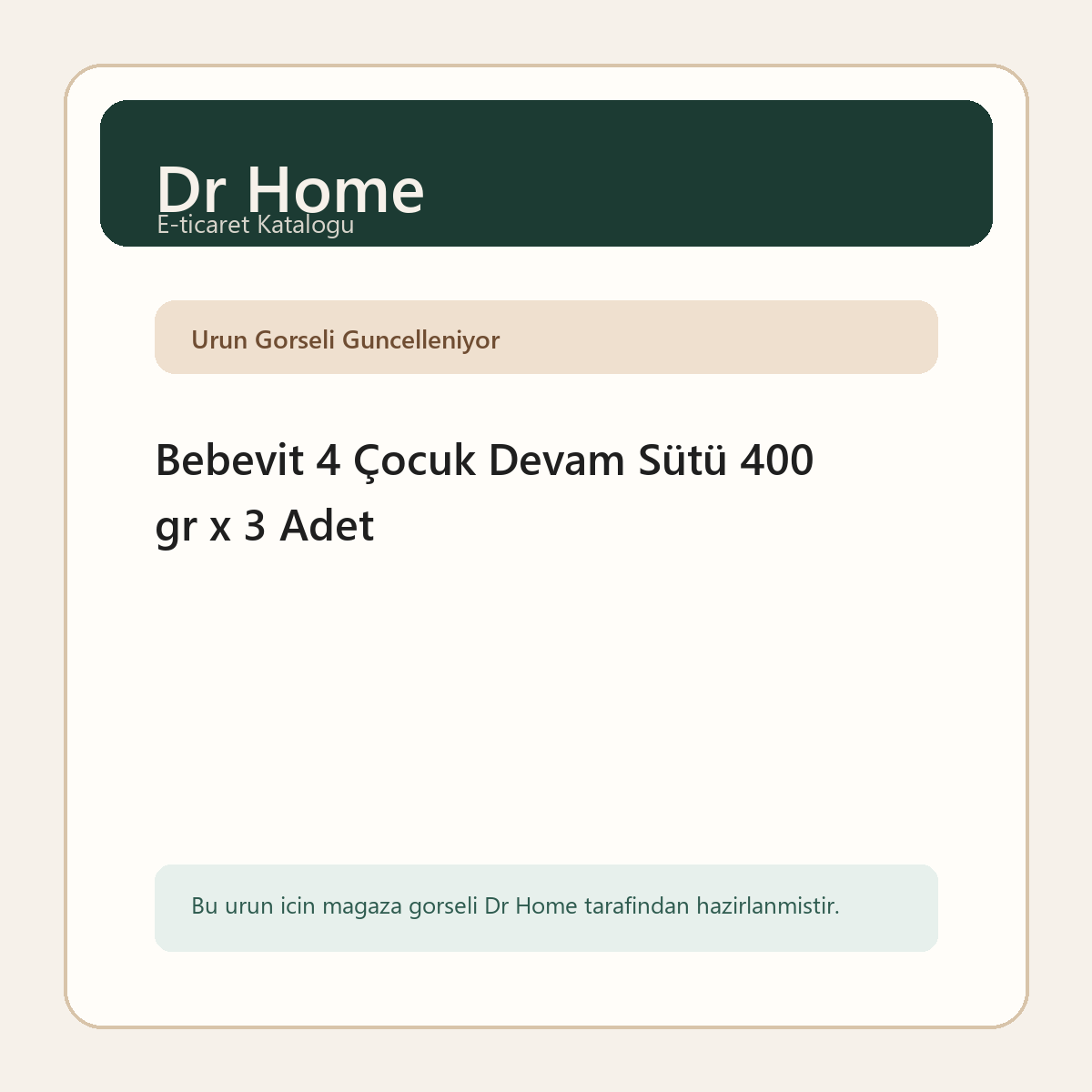 Bebevit 4 Çocuk Devam Sütü 400 gr x 3 Adet