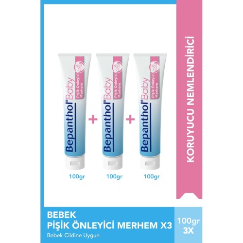 Bepanthol Baby Pişik Önleyici Merhem 100 gr x 3 Adet Fiyatı