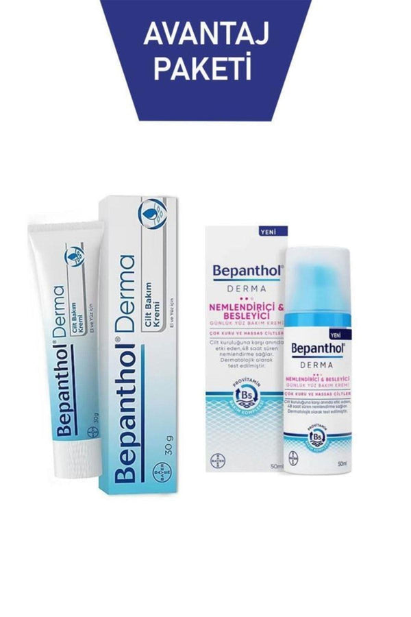 Bepanthol Nemlendirici Günlük Yüz Bakım Kremi 50 Ml+ Cilt Bakım Kremi 30 Gr Cilt Bakım Seti