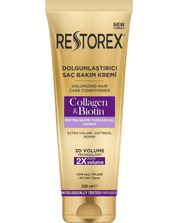 Restorex Dolgunlaştırıcı Saç Bakım Kremi Collagen & Biotin 250 Ml