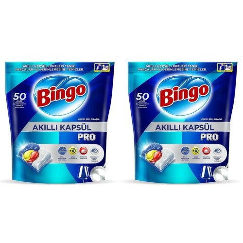 Bingo Akıı Kapsü Pro Buaşık Makinesi Deterjanı Tabeti 100