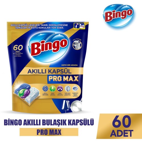 Bingo Akıllı Kapsül Pro Max Bulaşık Makinesi Deterjanı Tableti