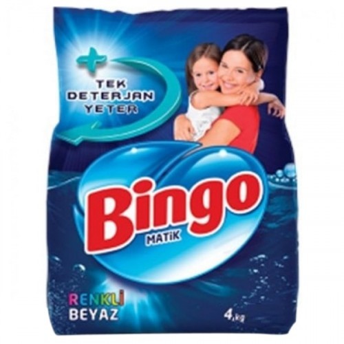 Bingo Matik Toz Çamaşır Deterjanı Renkli - Beyaz 4 kg Fiyatı