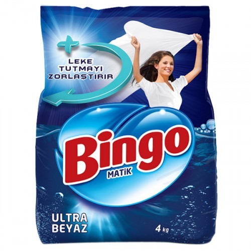 Bingo Matik Toz Çamaşır Deterjanı Ultra Beyaz 4 kg Fiyatı
