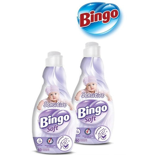 Bingo Soft Konsantre Çamaşır Yumuşatıcısı Sensitive 1440 ml x