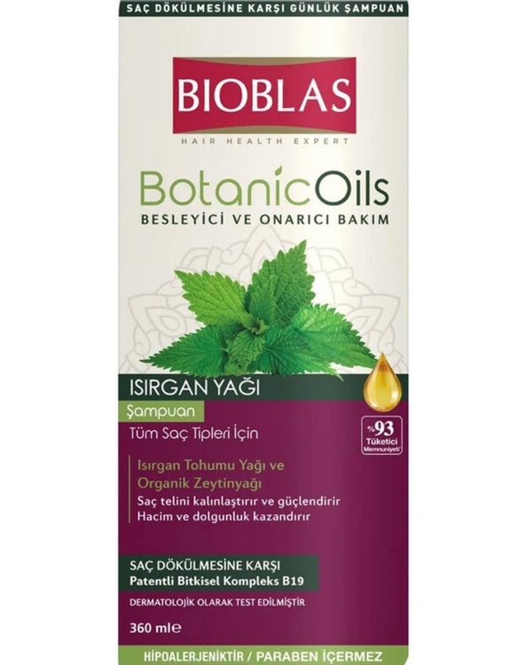 Bioblas Botanic Oils Isırgan Yağlı Şampuan 360 ml