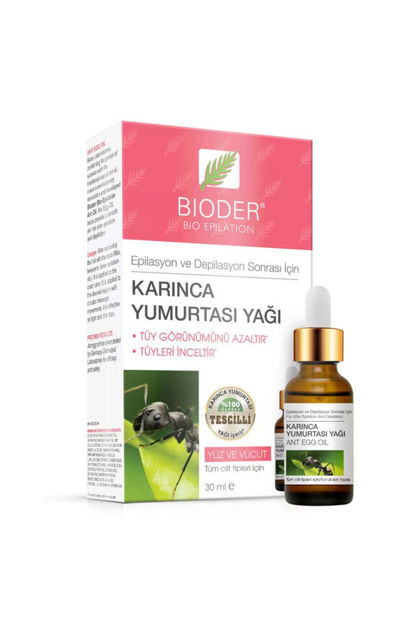 Bioder Bio Epilation Tüy Azaltıcı Karınca Yumurtası Yağı 30 ml