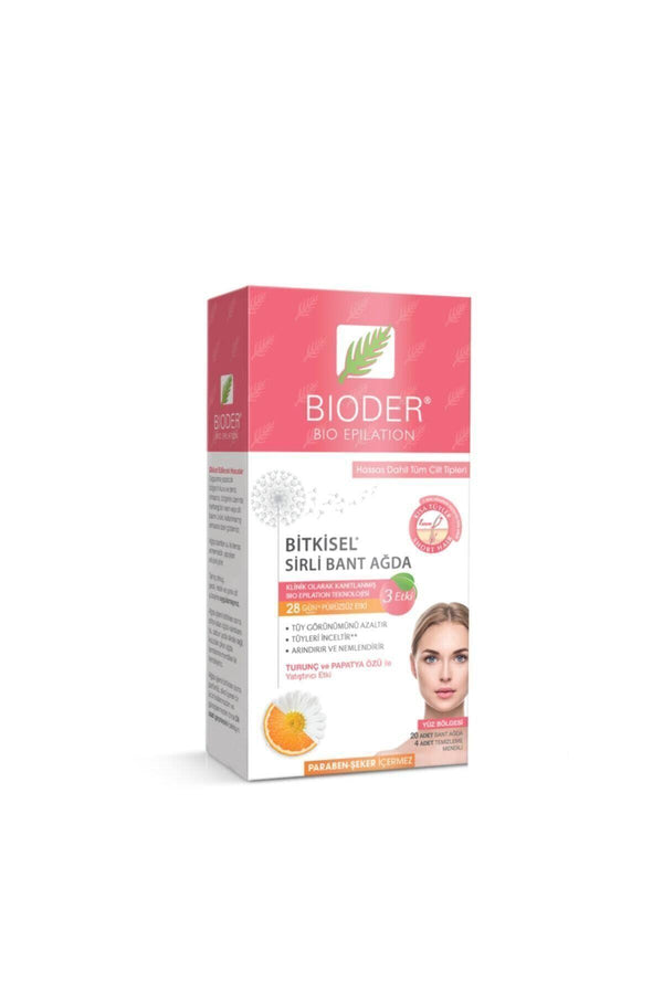 Bioder Epiten Yüz Için Sirli Ağda Bandı 20'li
