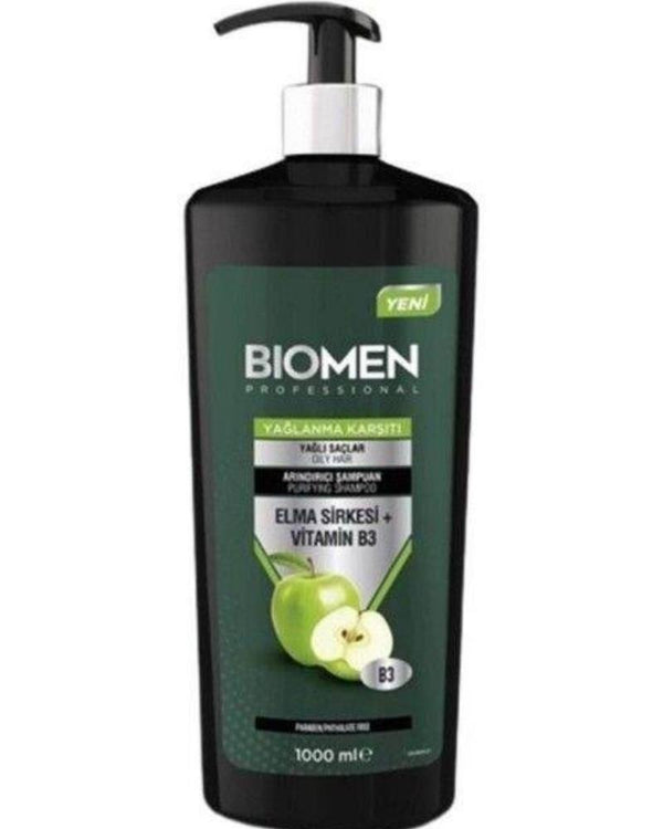 Biomen Professional Elma Sirkesi&vitamin B3 Yağlanma Karşıtı Arındırıcı Şampuan 1000 ml
