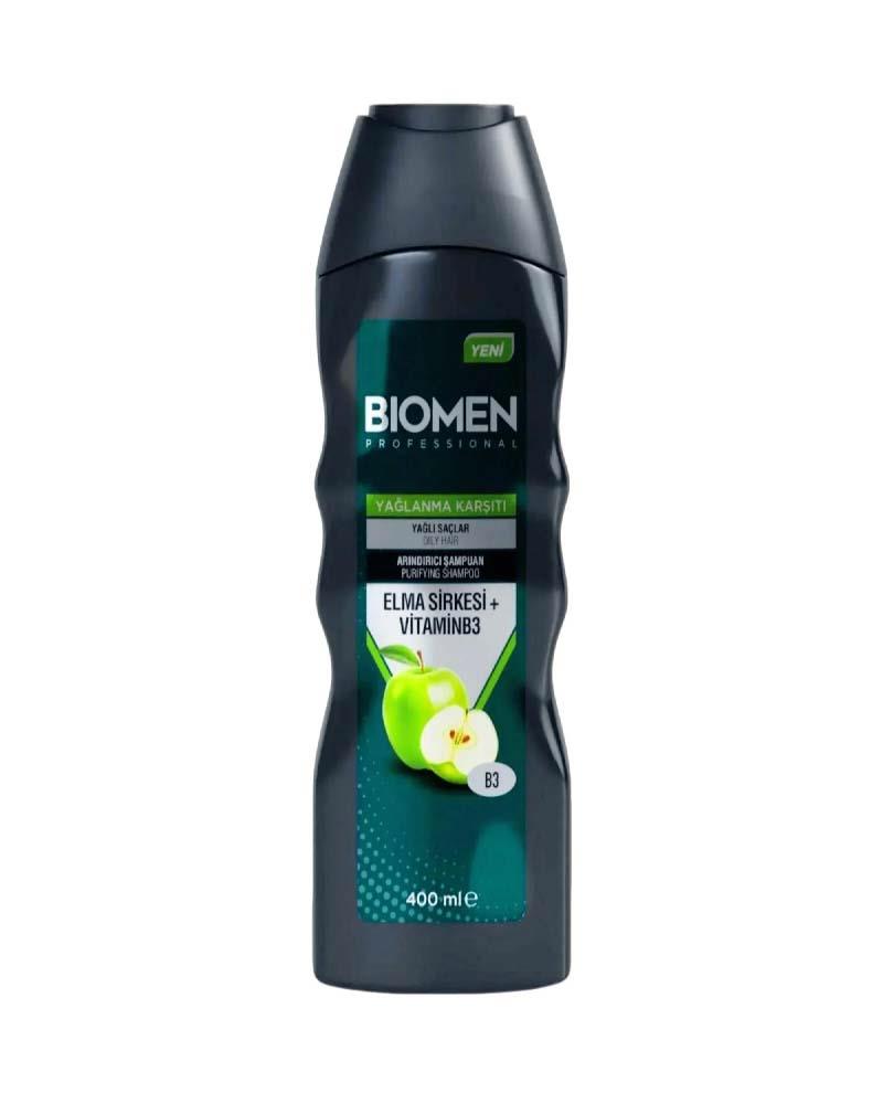Biomen Şampuan Yağlanma Karşıtı Elma Sirkesi Vitamin B3 400 Ml