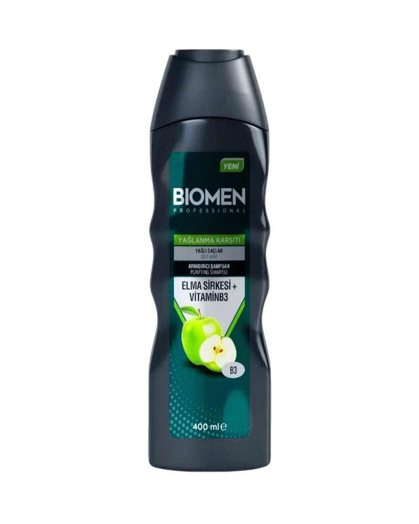 Biomen Şampuan Yağlanma Karşıtı Elma Sirkesi Vitamin B3 400 Ml