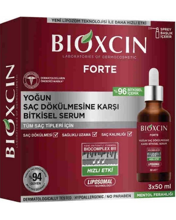 Bioxcin Forte Yoğun Saç Dökülmesine Karşı Bitkisel Serum 3x50ml