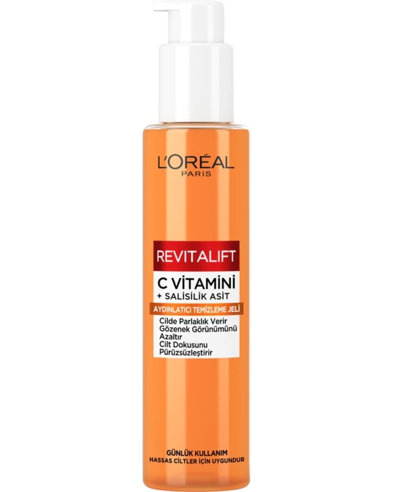 L'Oreal Paris Revitalift Clinical [C vitamini + Salisilik Asit], Aydınlatıcı ve Gözenek Karşıtı Köpük Temizleyici