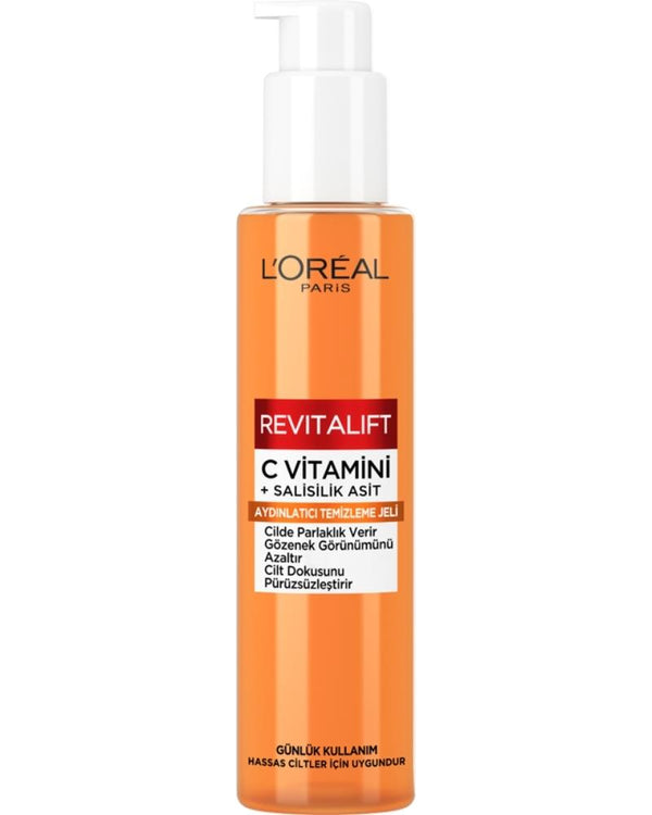 L'Oreal Paris Revitalift Clinical [C vitamini + Salisilik Asit], Aydınlatıcı ve Gözenek Karşıtı Köpük Temizleyici