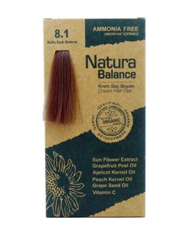 Natura Balance Saç Boyası 8.1 Küllü Açık Kumral