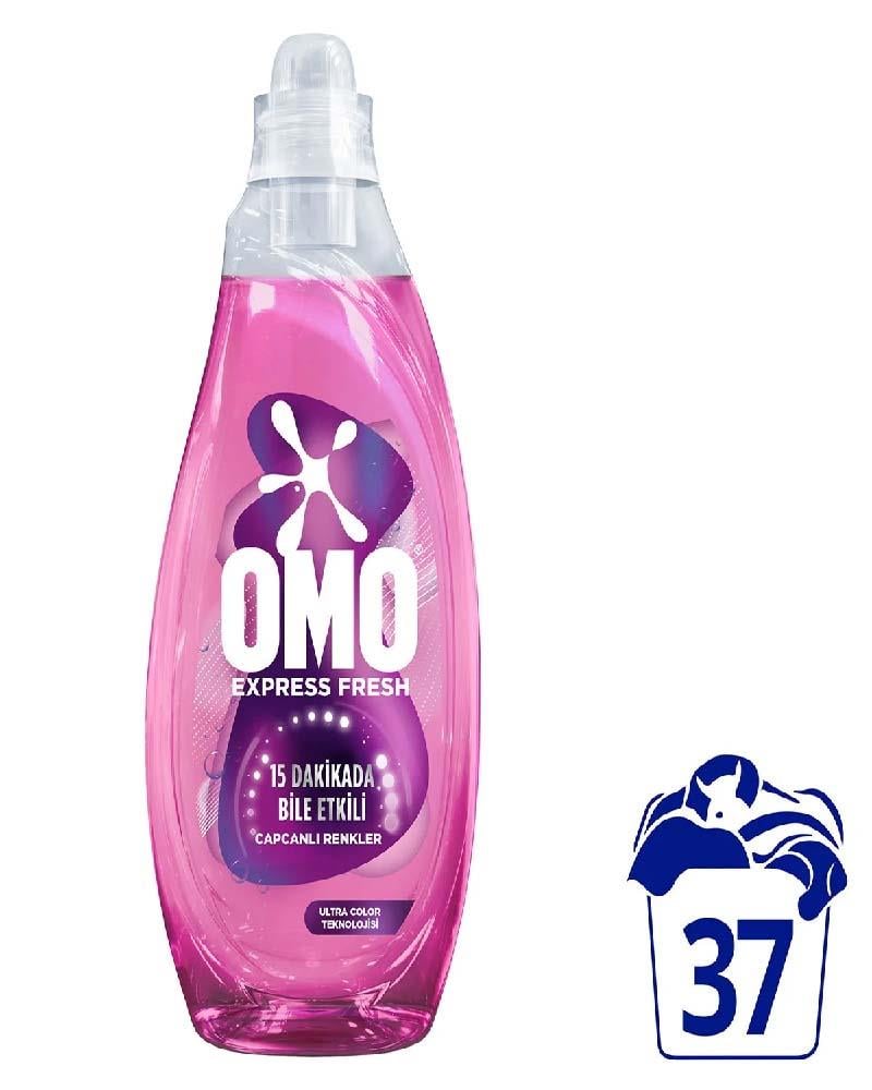 OMO Çamaşır Deterjanı Express Fresh Renkli & Siyah 1480 ml
