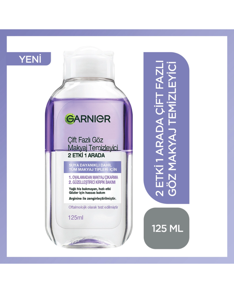 Garnier Çift Fazlı Göz Makyaj Temizleyicisi 2 Etki 1 Arada 125 ml