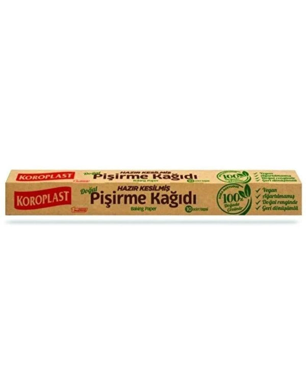 Koroplast Hazır Kesilmiş Doğal Pişirme Kağıdı 10'lu