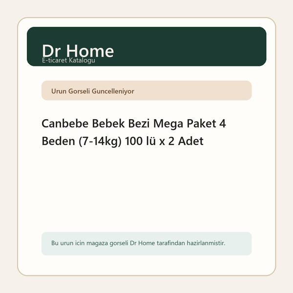 Canbebe Bebek Bezi Mega Paket 4 Beden (7-14kg) 100 lü x 2 Adet