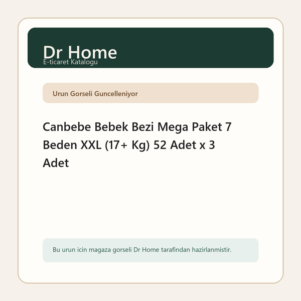 Canbebe Bebek Bezi Mega Paket 7 Beden XXL (17+ Kg) 52 Adet x 3 Adet
