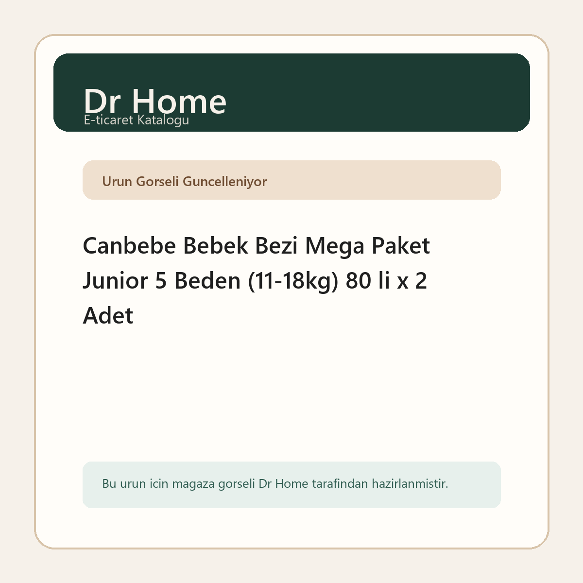 Canbebe Bebek Bezi Mega Paket Junior 5 Beden (11-18kg) 80 li x 2 Adet
