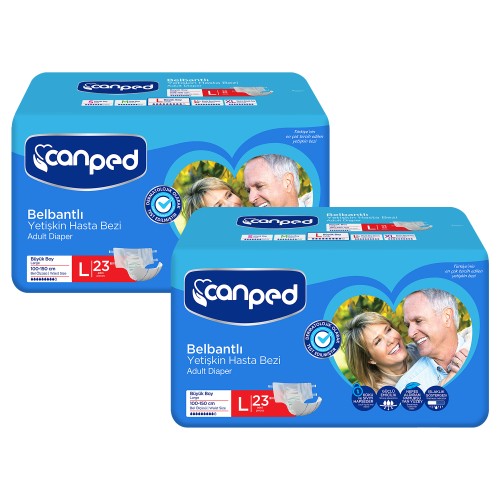 Canped Belbantlı Hasta Bezi Büyük Boy Large 46 Adet Fiyatı
