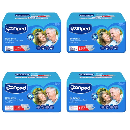 Canped Belbantlı Hasta Bezi Büyük Boy Large 92 Adet Fiyatı
