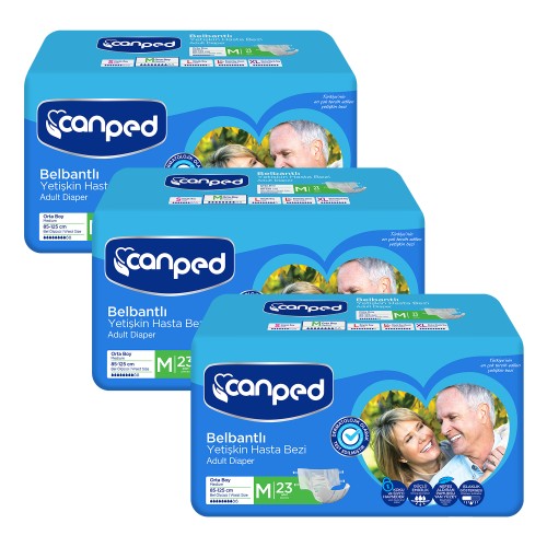 Canped Belbantlı Hasta Bezi Orta Boy Medium 69 Adet Fiyatı