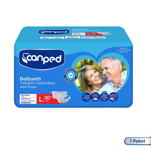 Canped Belbantlı Hasta Bezi Büyük Boy Large 30 lu Fiyatı