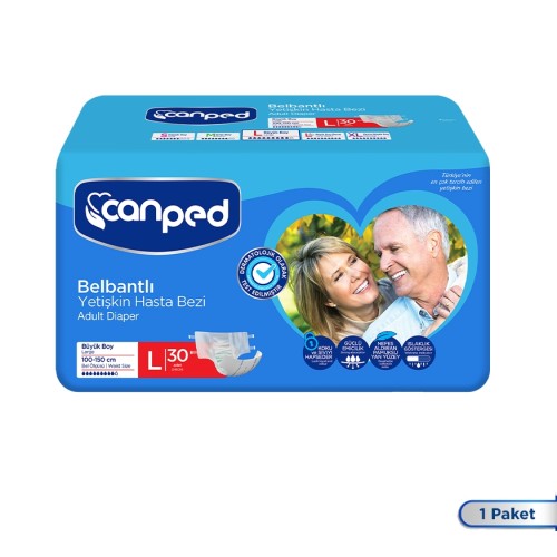 Canped Belbantlı Hasta Bezi Büyük Boy Large 30 luu Fiyatı