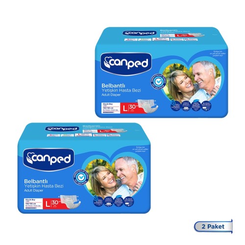 Canped Belbantlı Hasta Bezi Büyük Boy Large 60 Adet Fiyatı