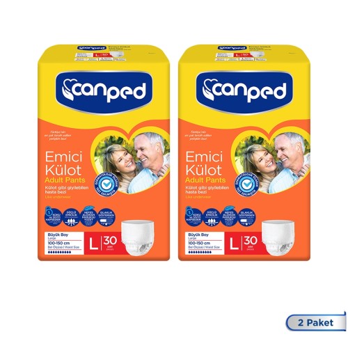 Canped Emici Külot Büyük Boy Large 30 Adet x 2 Adett Fiyatı