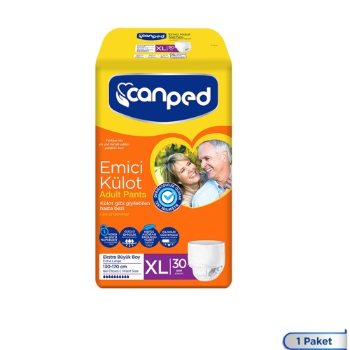 Canped Emici Külot Extra Büyük Boy Large 30 Adet Fiyatı