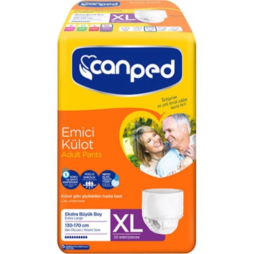 Canped Emici Külot Extra Büyük Boy Large 30 Adetttt Fiyatı
