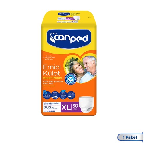 Canped Emici Külot Extra Büyük Boy Large 30 Adett Fiyatı