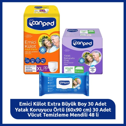 Canped emici külot Kulot Extra Buyuk Boy Hasta Bakım Seti Fiyatı