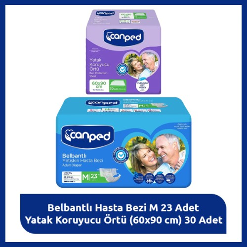 Canped Hasta Bakım Seti M–Belbantlı Bezi & Yatak Örtüsü Fiyatı