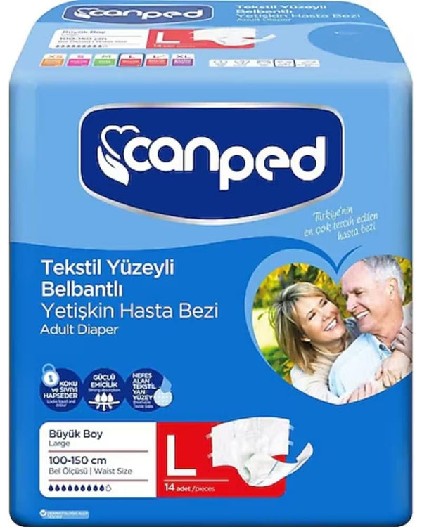 Canped Hasta Bezi Belbantlı Büyük 14'lü