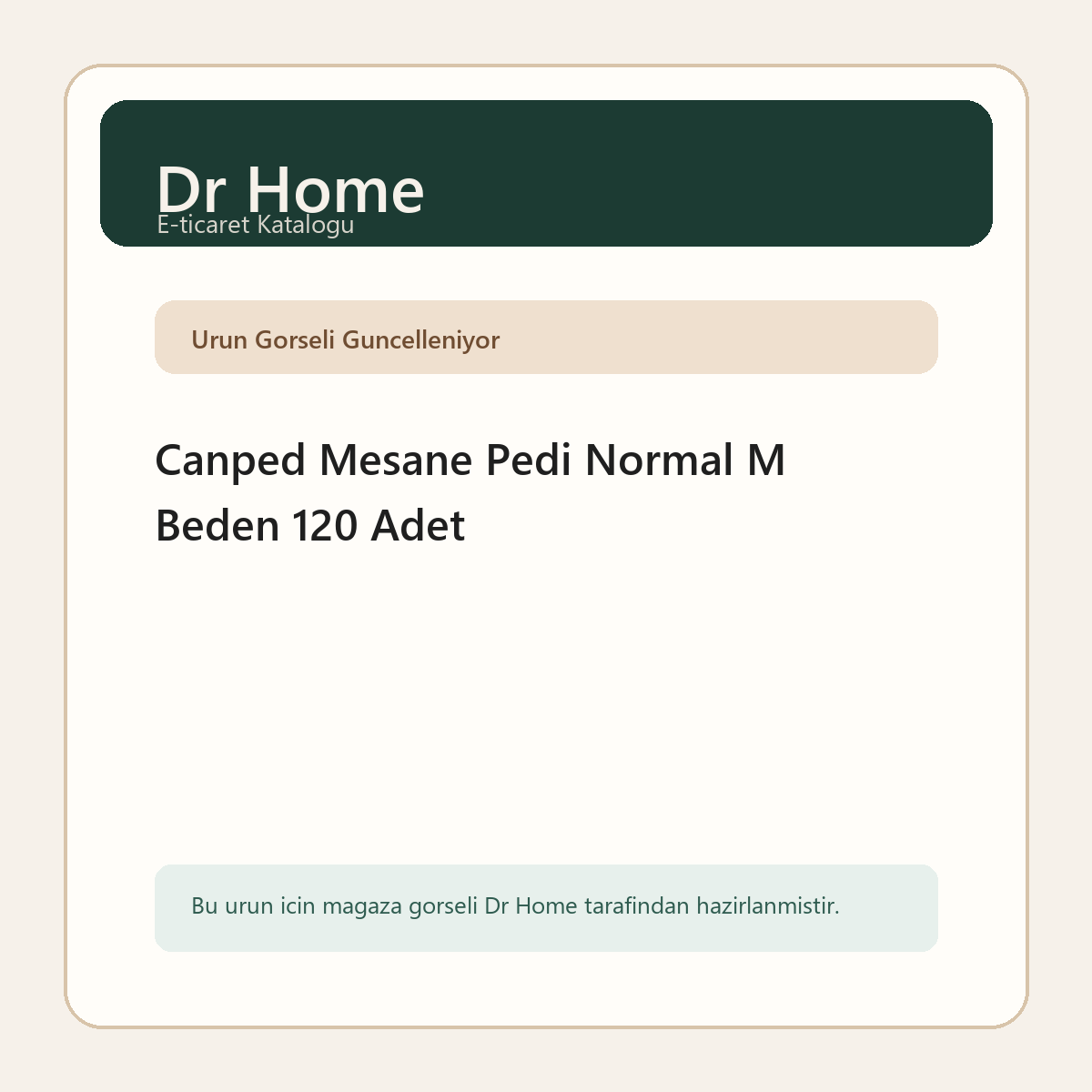 Canped Mesane Pedi Normal M Beden 120 Adet