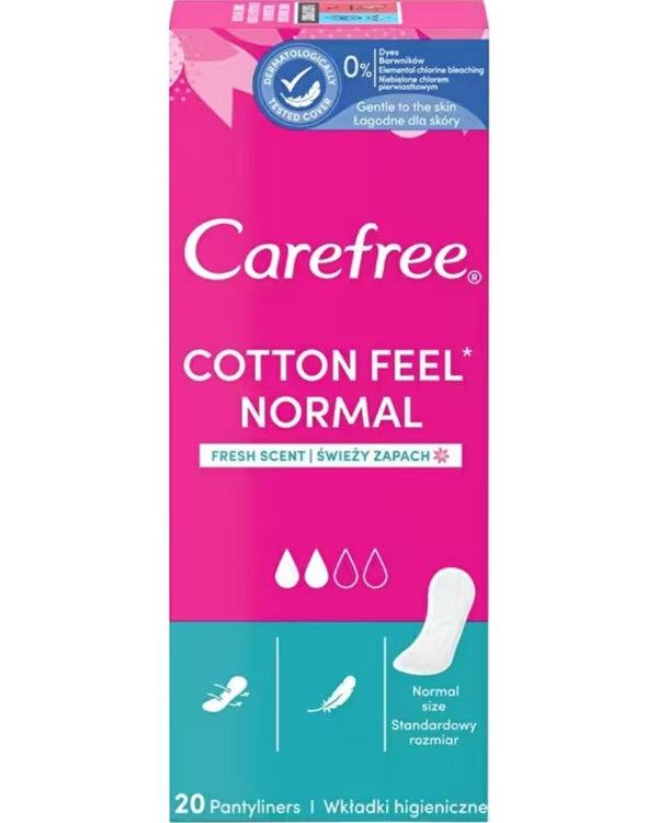 Carefree Cotton Feel Fresh Günlük Ped 20'li