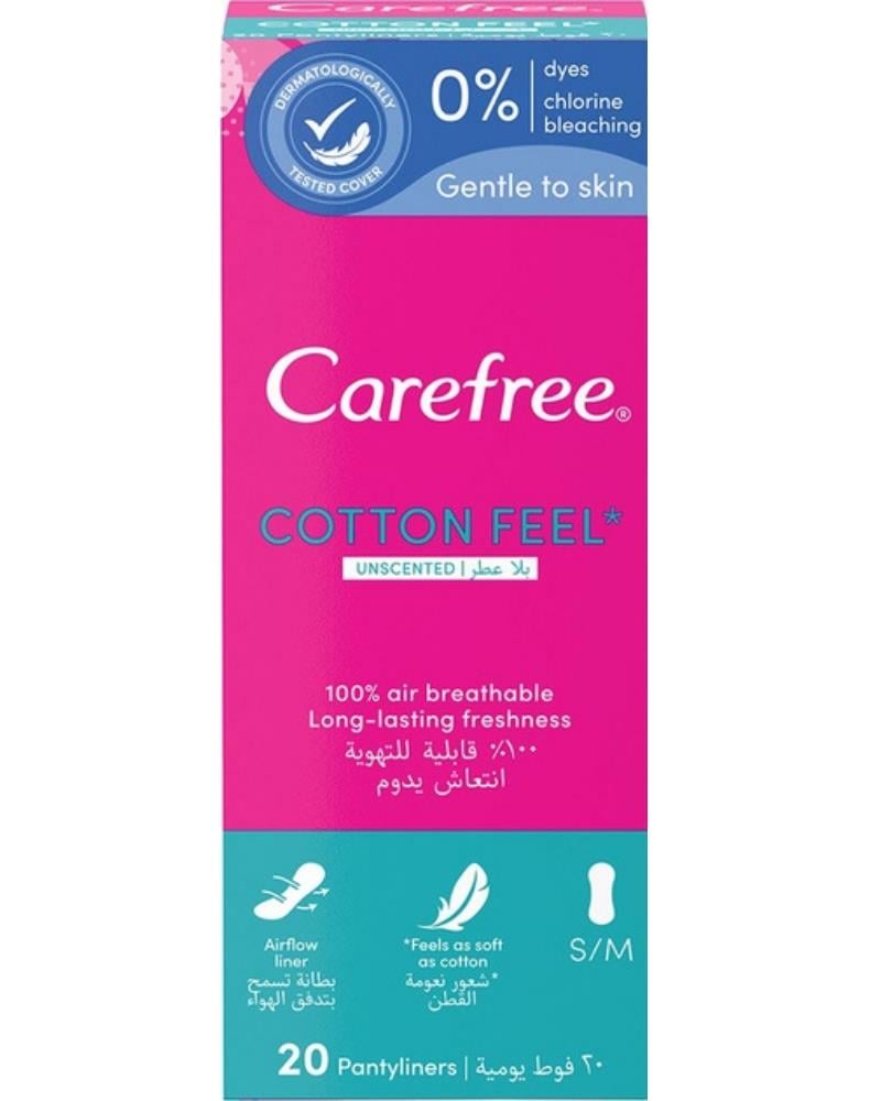 Carefree Cotton Feel Normal Günlük Ped 20'li