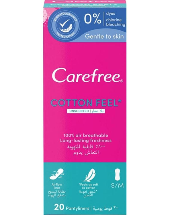 Carefree Cotton Feel Normal Günlük Ped 20'li