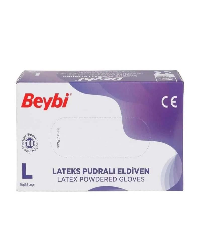 Beybi Lateks Pudralı Eldiven (100'lü)