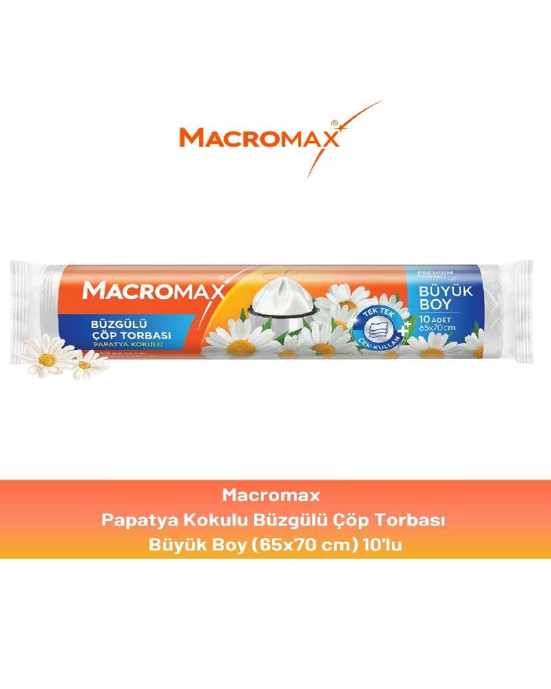 Macromax Büzgülü Çöp Torbası Büyük Boy Papatya